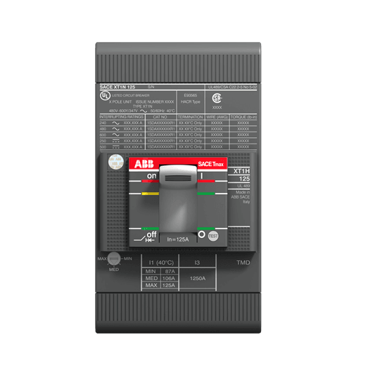 1SDA074704R1 ABB - XT1H 125 TMF 80-800 3p F F UL/CSA