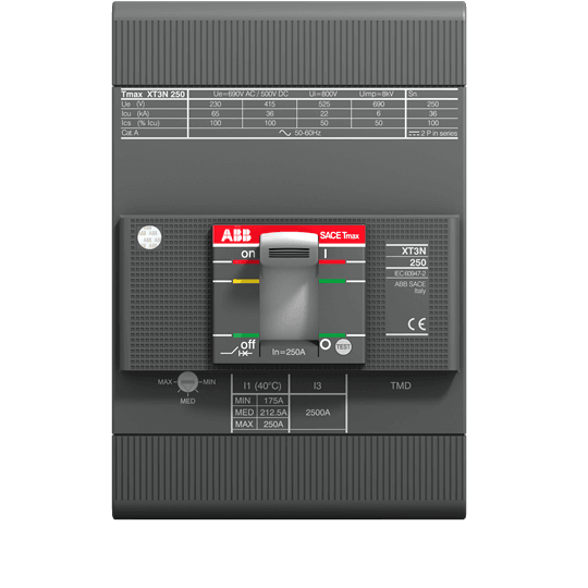 1SDX005525R1 ABB - XT3N 250 TMD 250-2500 3p F F + Acc