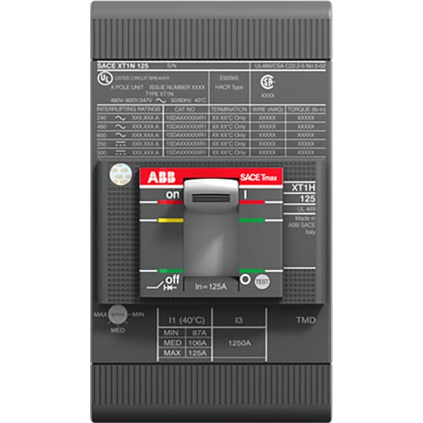 1SDA075861R1 ABB - KIT FC CuAl 4-300 AWG XT4 3pcs UL/CSA