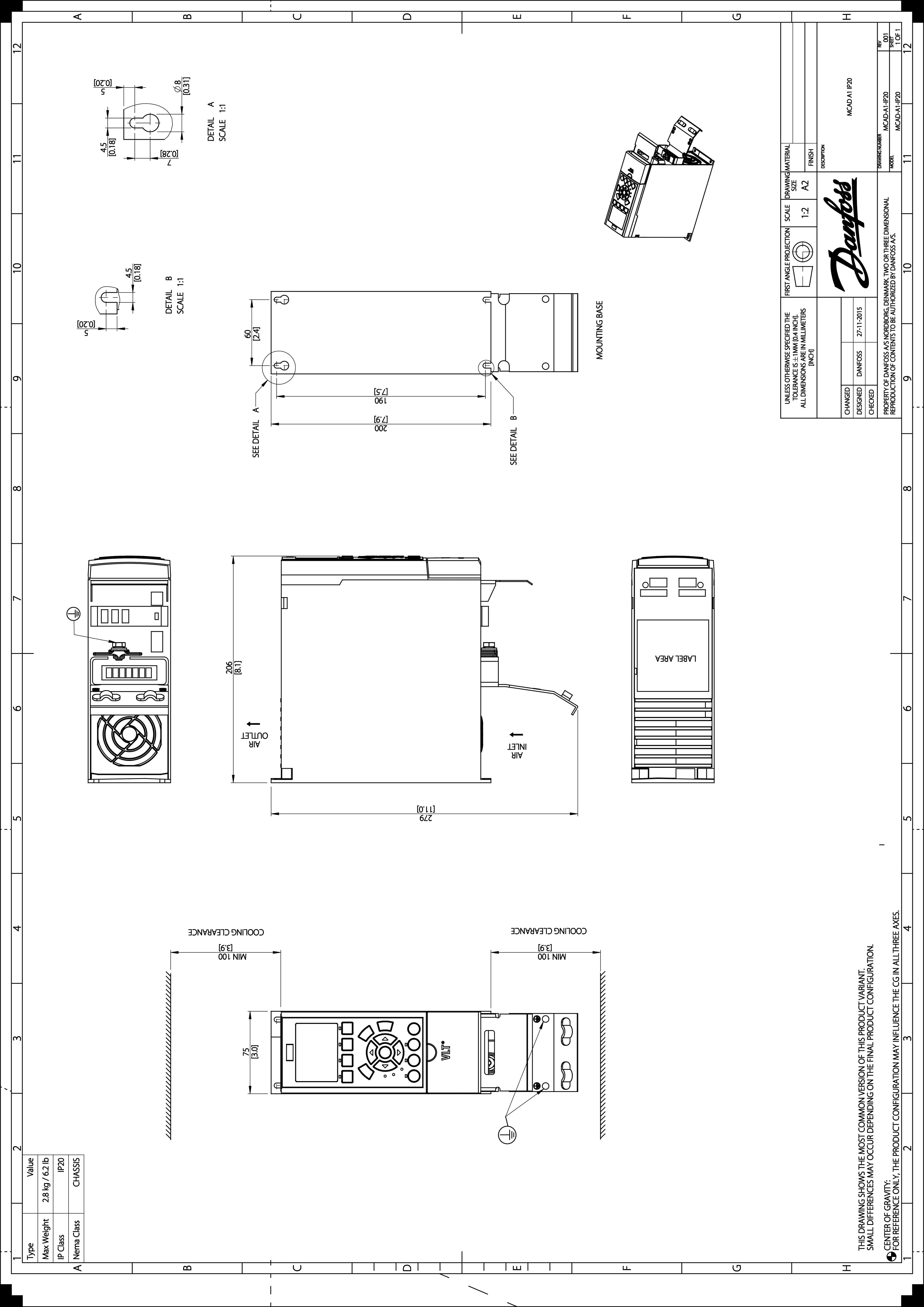 131N9555 Danfoss - FC-302P11KT5E20H1XGCXXXSXXXXALBXCXXXXD0
