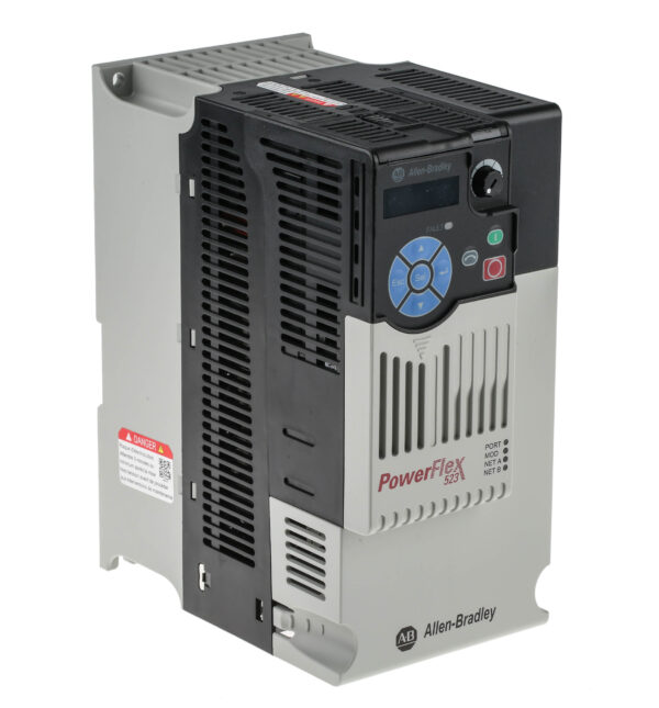 Allen Bradley Inverter Drive, 7.5 kW, 3 Phase, 400 V ac, 17 A, PowerFlex 523 Series