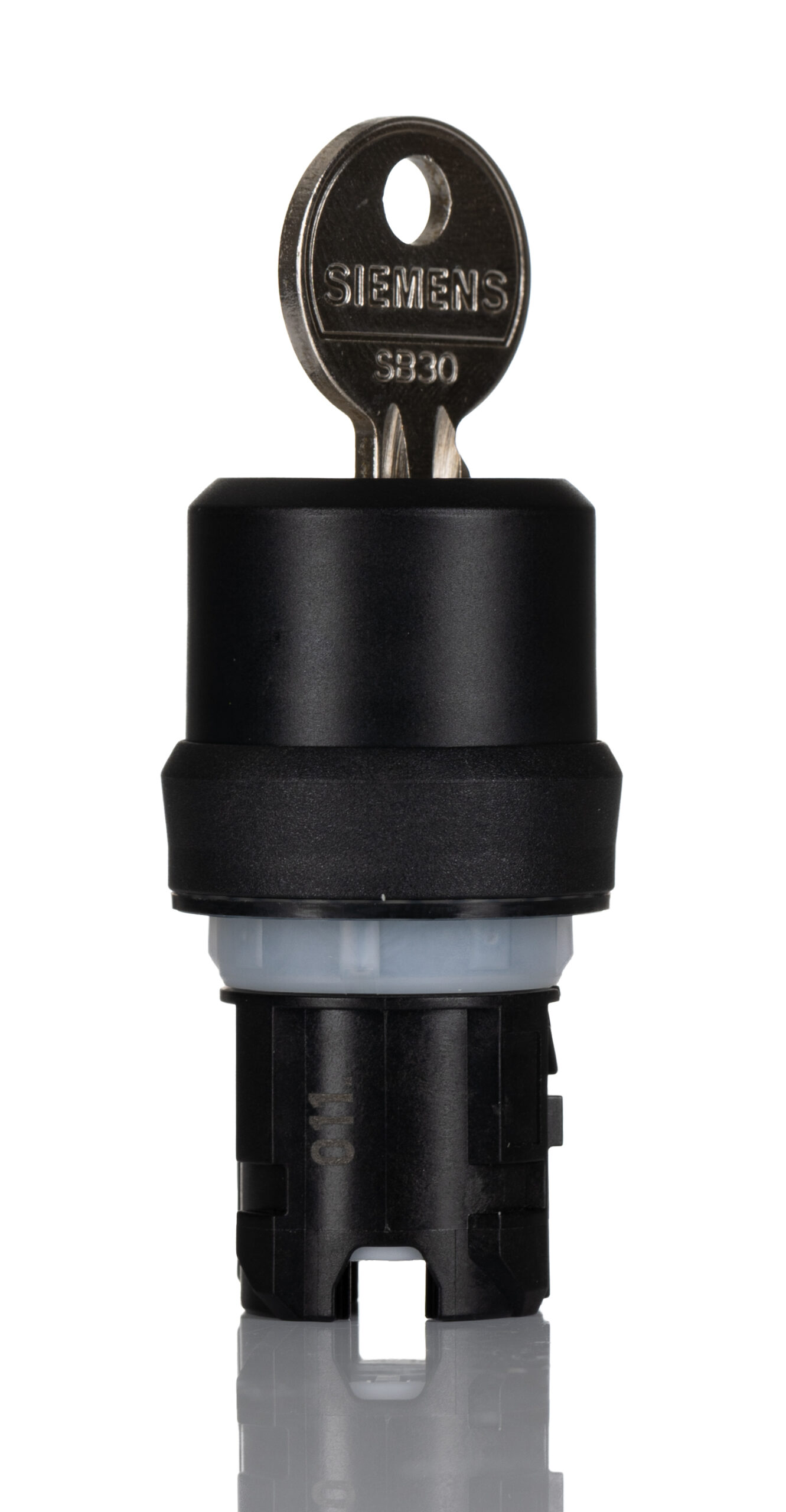 Siemens SIRIUS ACT 3SU10 2-position Key Switch Head, Latching, 22mm Cutout | 3SU1000-4BF01-0AA0