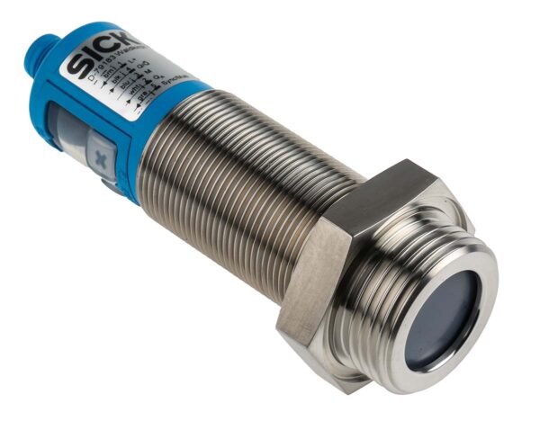 SICK UP56 Series Ultrasonic Level Sensor with display Ultrasonic Level Sensor, 0-10, 4 to 20 mA, PNP Output, G1 Thread,