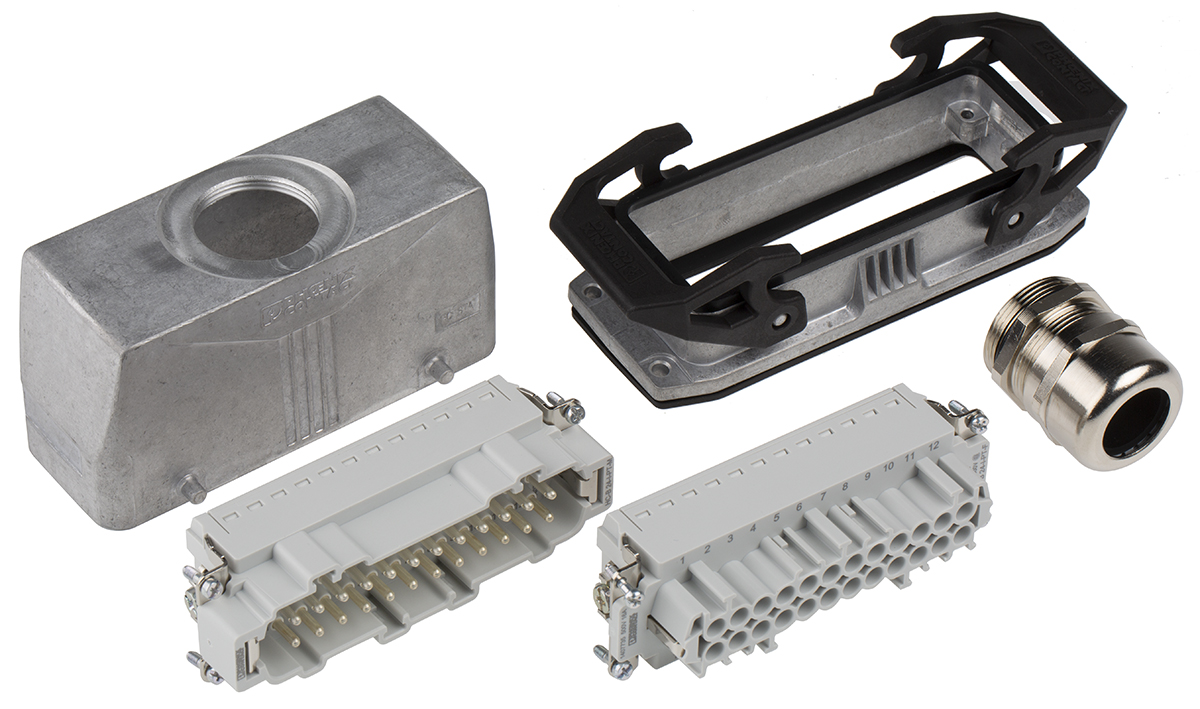 Phoenix Contact Connector Set, 24 Way, 16A, Female, Male, HC, 500 V | 1416352