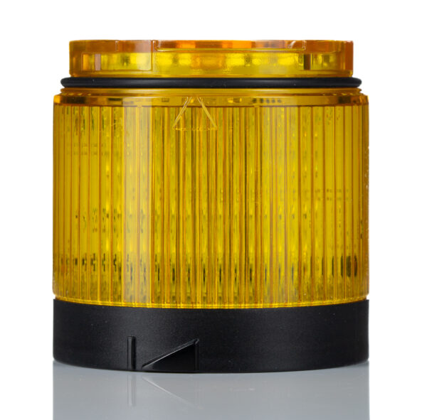 Allen Bradley 856T Series Yellow Flashing, Steady, Strobe Effect Beacon Tower, 24 V ac/dc, LED Bulb, AC, DC, IP66, IP67