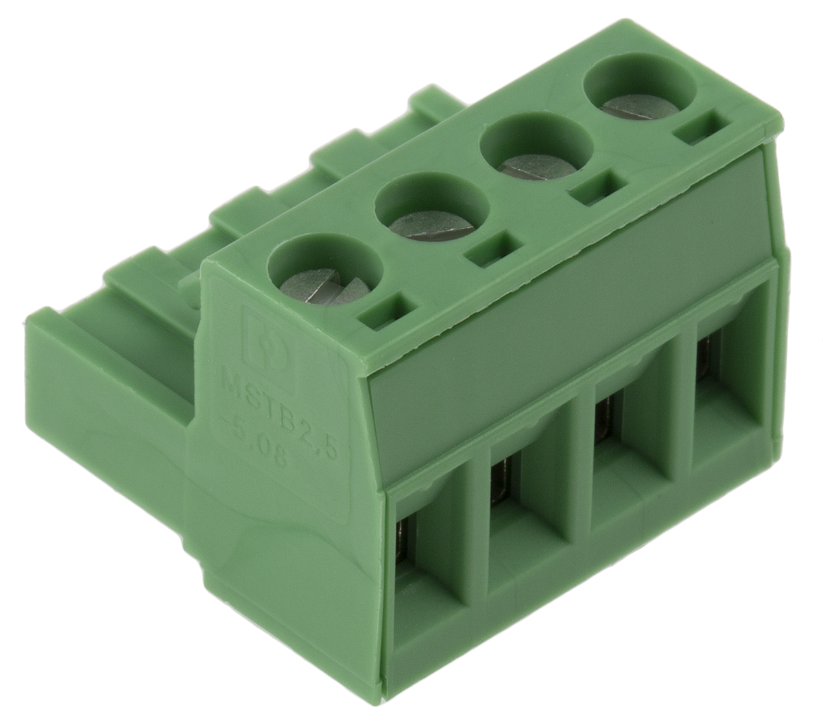 Phoenix Contact, 5.08mm Pitch, MSTB 2.5/4-ST-5.08, 4 Way, , Pluggable Terminal Block, Plug, Cable Mount, Screw | 1757035