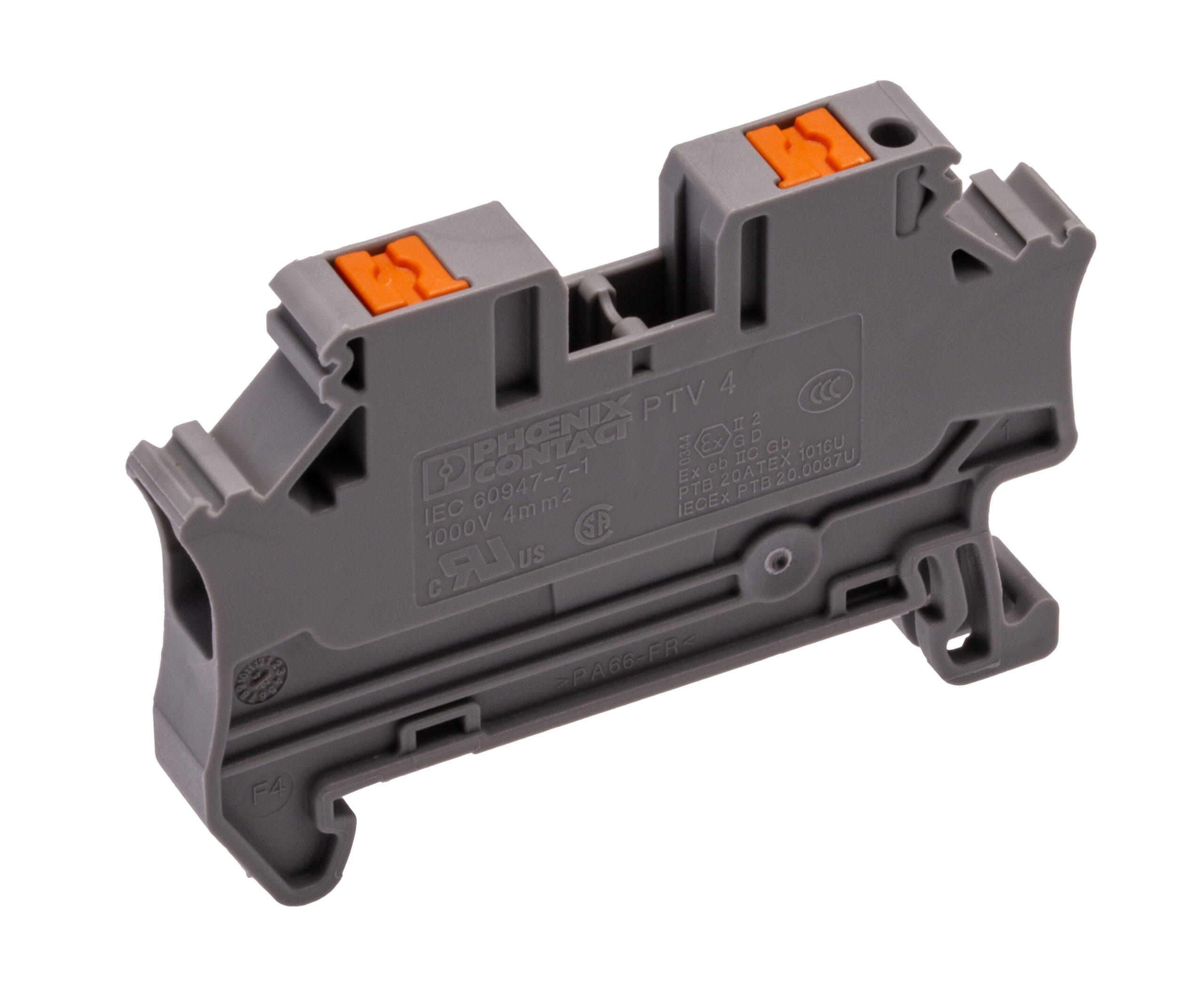 Phoenix Contact 1088728 PTV Series Grey, Push In Termination | 1088728