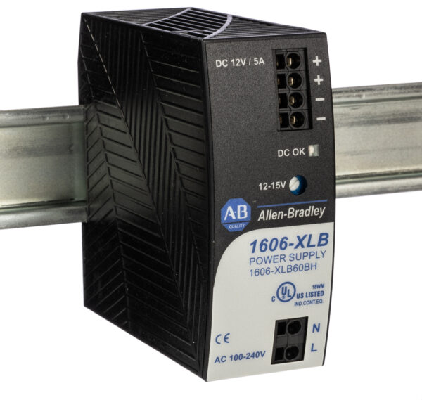 Allen Bradley 1606 Switched Mode DIN Rail Power Supply, 240V ac ac Input, 12V dc dc Output, 5A Output