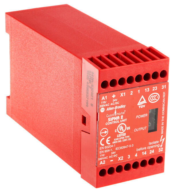 Allen Bradley Guardmaster Sipha 440N Safety Relay, 24V ac, 2 Safety Contacts