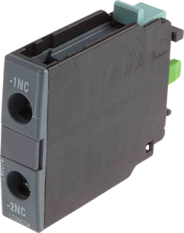 Siemens Auxiliary Contact, 1 Contact, 1NC, Snap-On, Sirius Classic 3RH1