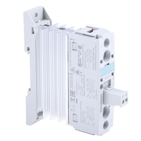 Siemens 3RF2 Series Solid State Relay, 10.5 A Load, DIN Rail Mount, 230 V Load, 24 V dc Control
