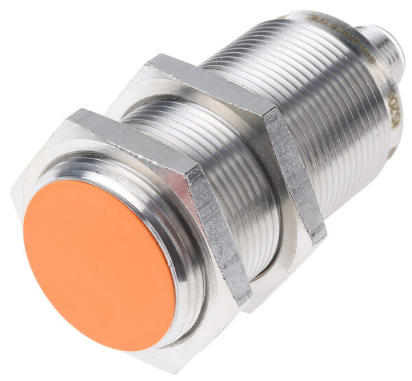 ifm electronic Inductive Threaded Barrel Proximity Sensor, M30, 15 mm Detection, PNP/NPN NO, 10 → 36 V dc