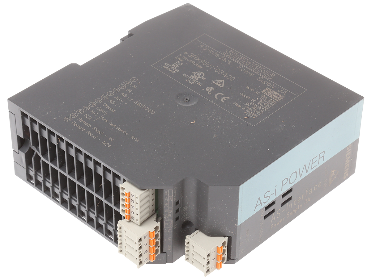 Siemens 3RX950 Series PLC Power Supply for Use with AS-I Power Supply Unit | 3RX9501-0BA00
