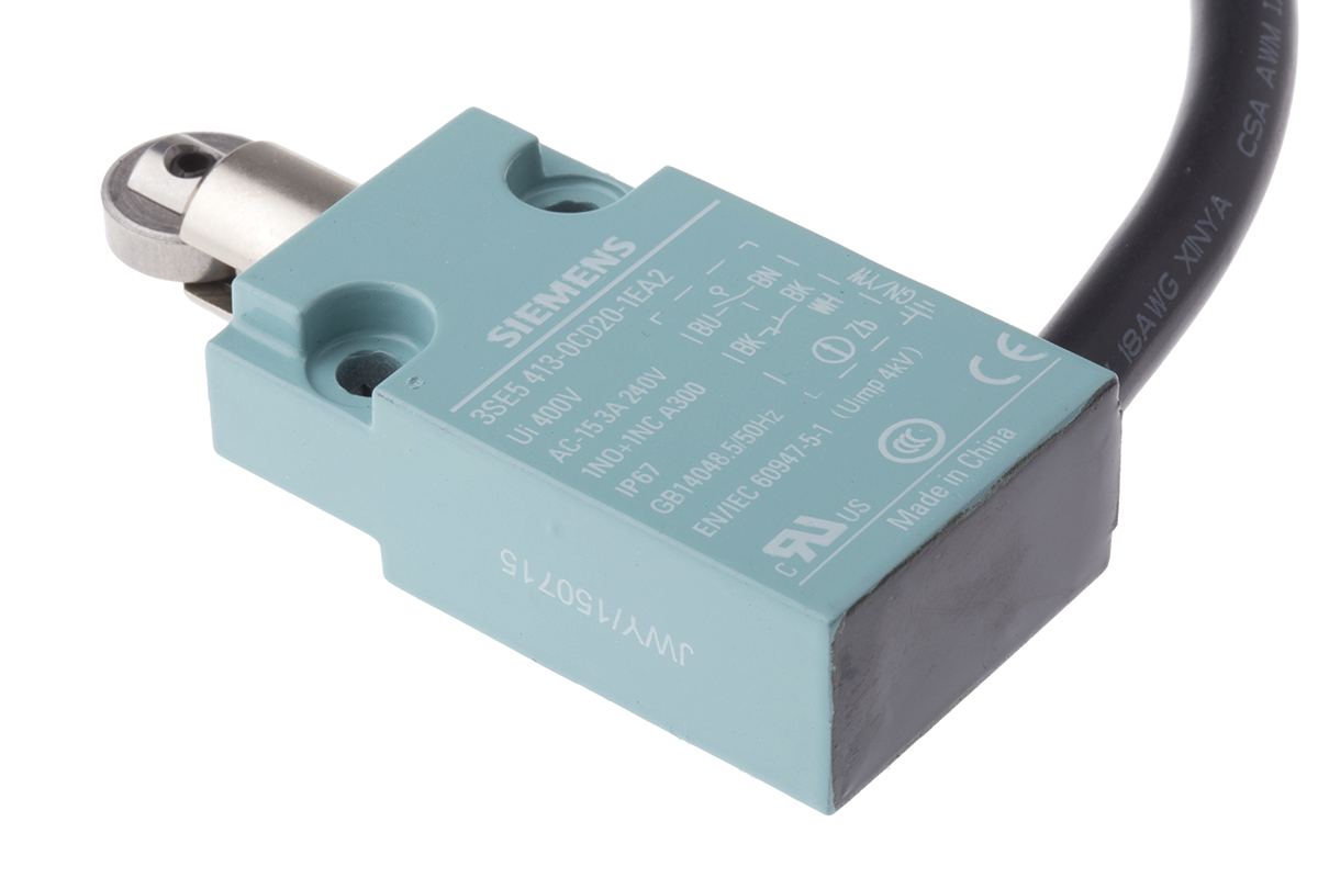 Siemens 3SE5 Series Roller Plunger Limit Switch, NO/NC, DPST | 3SE5413-0CD20-1EA2