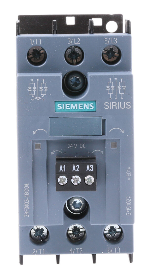 Siemens 3RF34 Series Solid State Relay, 3.8 A Load, DIN Rail Mount, 480 V ac Load, 30 V dc Control