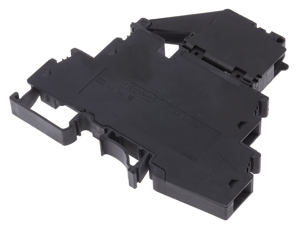 Phoenix Contact 3007204 UKK 5-HESI (5X20) Series Black, Double-Level, Screw Termination | 3007204