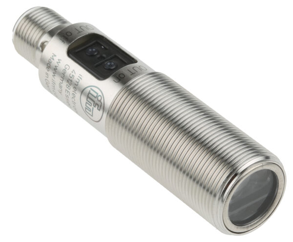 ifm electronic Diffuse Photoelectric Sensor, Barrel Sensor, 15 mm → 300 mm Detection Range