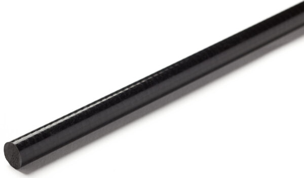 RS PRO Black Glass-Reinforced Plastic GRP Rod, 1m x 20mm Diameter