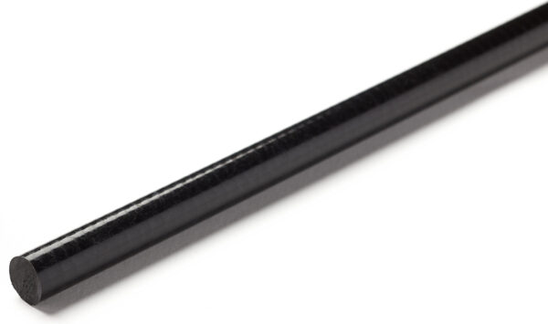 RS PRO Black Glass-Reinforced Plastic GRP Rod, 1m x 30mm Diameter