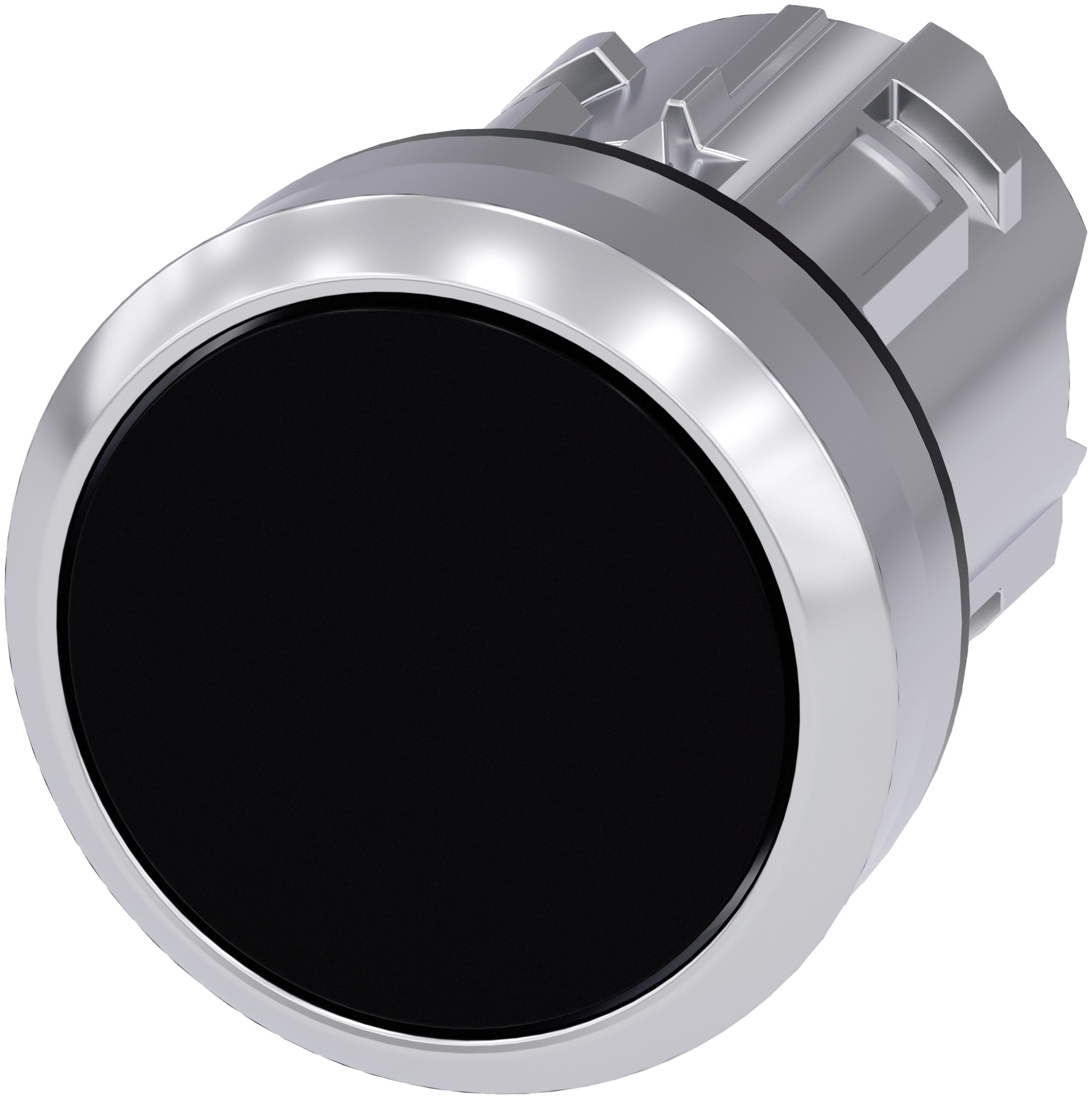 Siemens SIRIUS ACT Series Black Latching Push Button, 22mm Cutout, IP66, IP67, IP69K | 3SU1050-0AA10-0AA0
