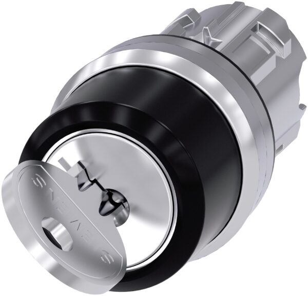 Siemens SIRIUS ACT 3SU10 2-position Key Switch Head, Momentary, 22mm Cutout