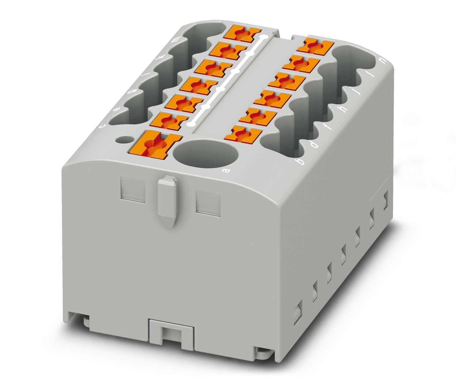 Phoenix Contact Distribution Block, 13 Way, 0.14 → 4mm², 24 A, 41 A, 500 V, Grey | 3273482