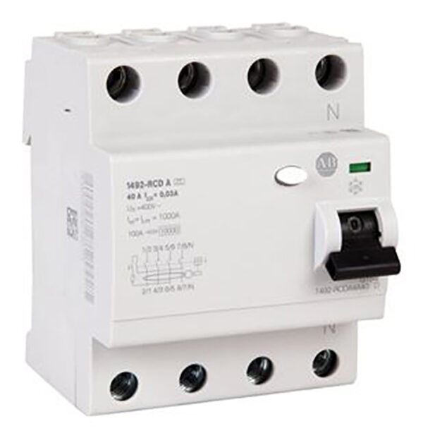 Allen Bradley 1492-RCDA RCD, 25A, 3+N Pole, 500mA, Type A