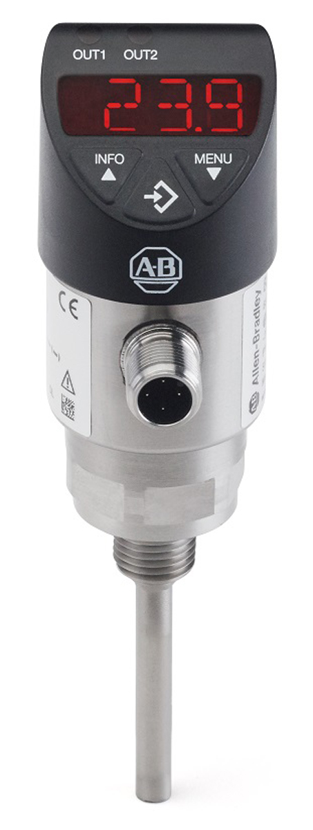 Allen Bradley PT1000 RTD Sensor, 6mm Dia, 50mm Long, NPT 1/4, Class A +80°C Max | 837T-D3N12A50PP-D4