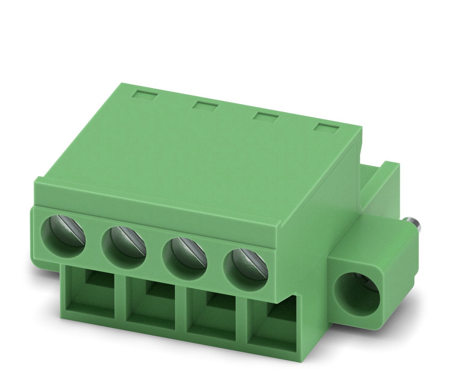 Phoenix Contact, 5.08mm Pitch, FRONT-MSTB 2.5/ 4-STF-5.08, 4 Way, , Pluggable Terminal Block, Plug, Cable Mount, Screw | 1777824