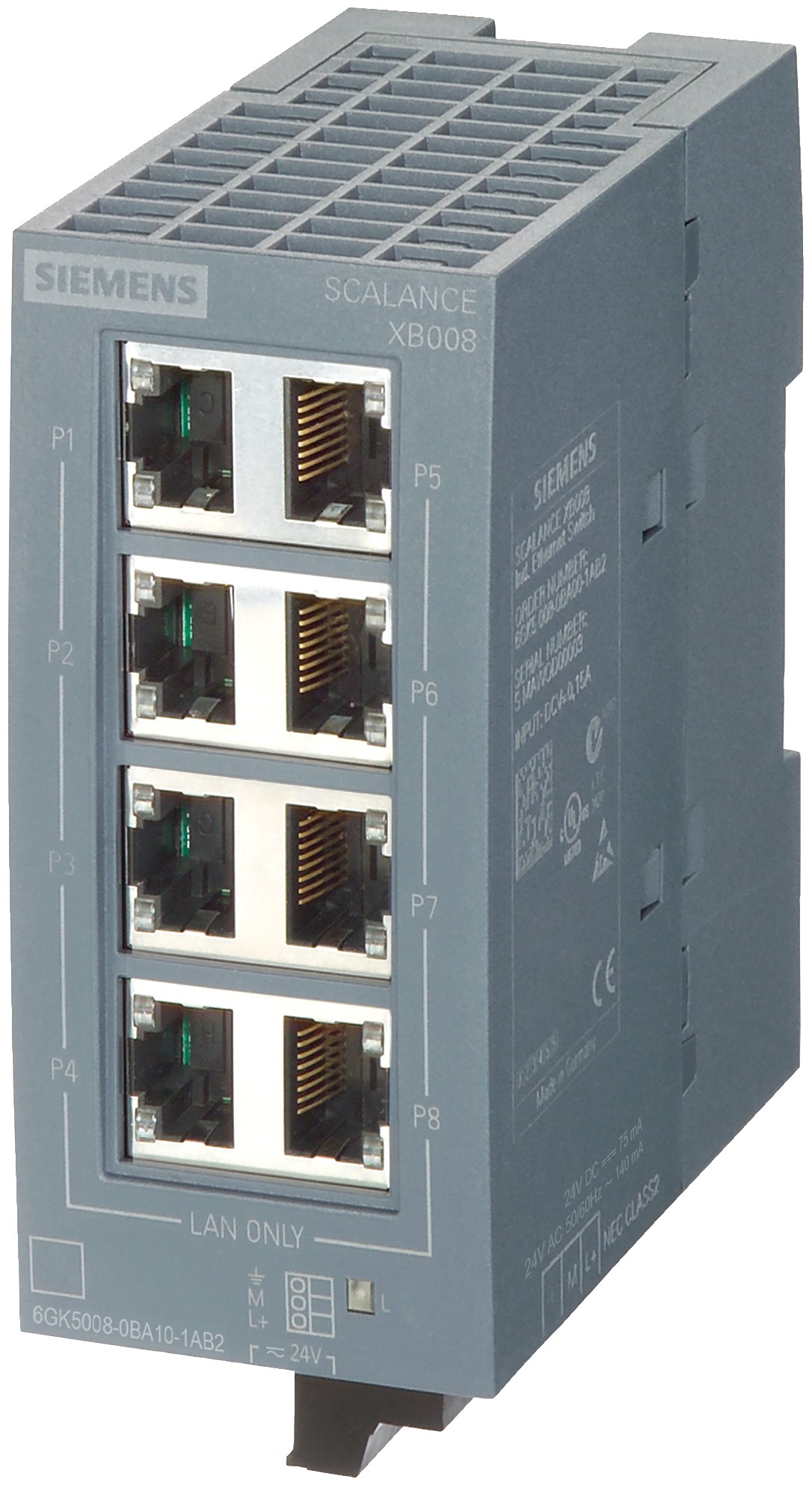 Siemens Ethernet Switch | 6GK5008-0BA10-1AB2