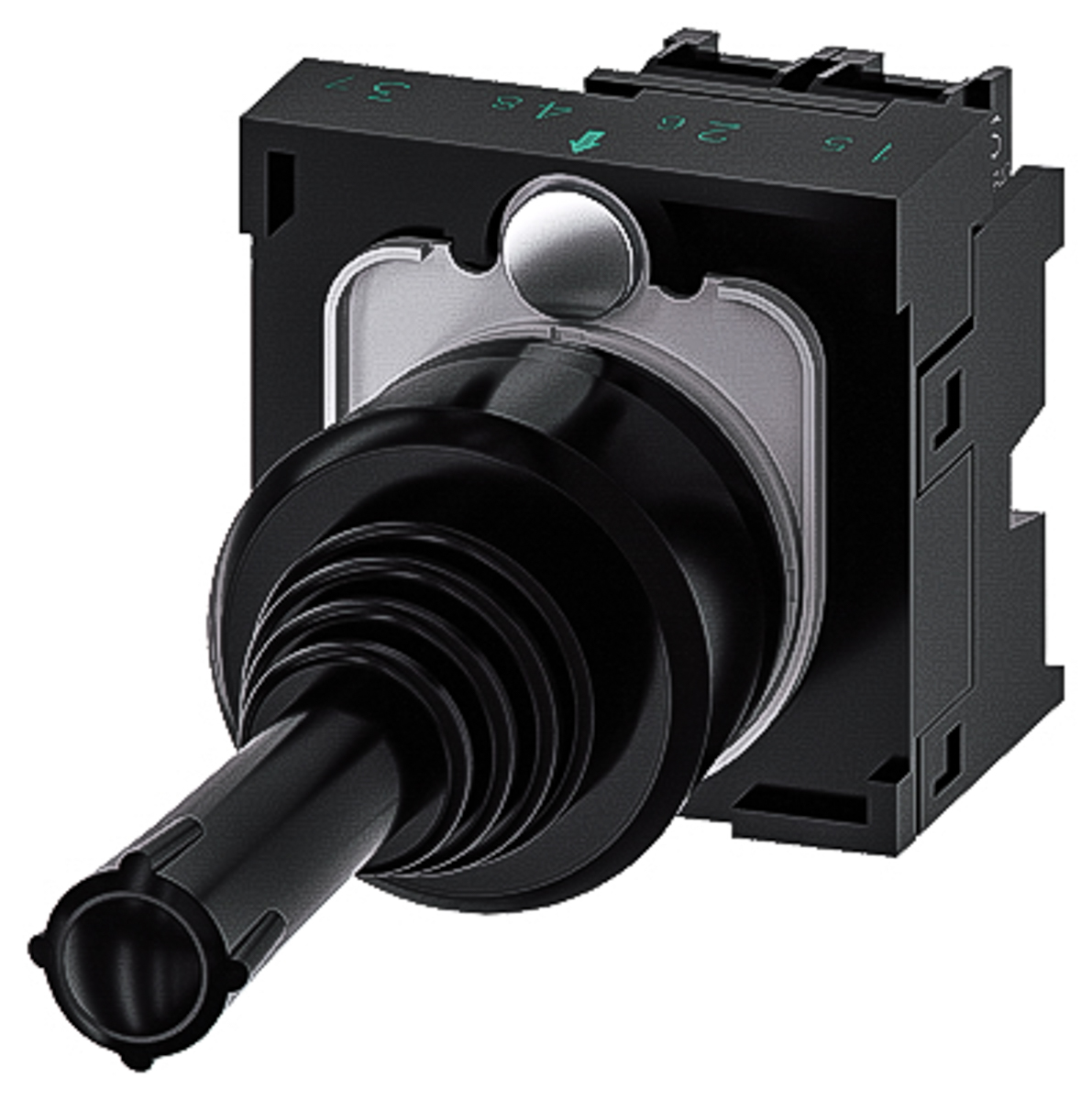 Siemens Joystick Switch Round, IP20, IP65, IP67 5 → 500V ac/dc | 3SU1100-7AD10-1NA0