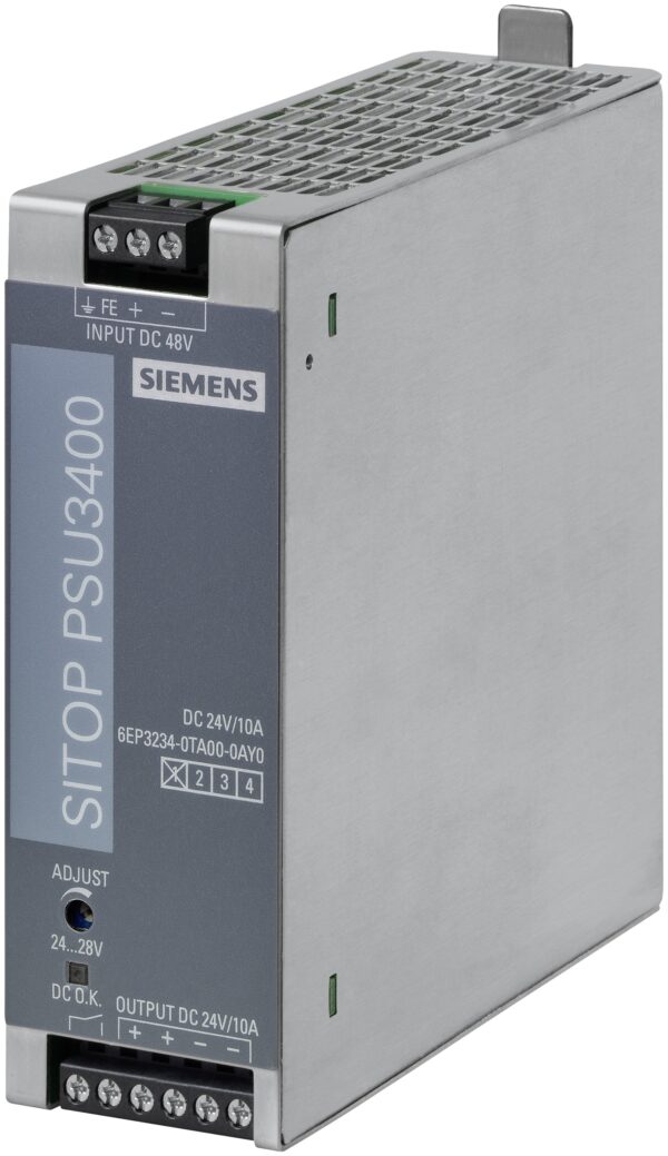 Siemens SITOP PSU3400 DC-DC Converter, 24V dc/ 10A Output, 32 → 54 V dc Input, 256W, DIN Rail Mount, +70°C Max