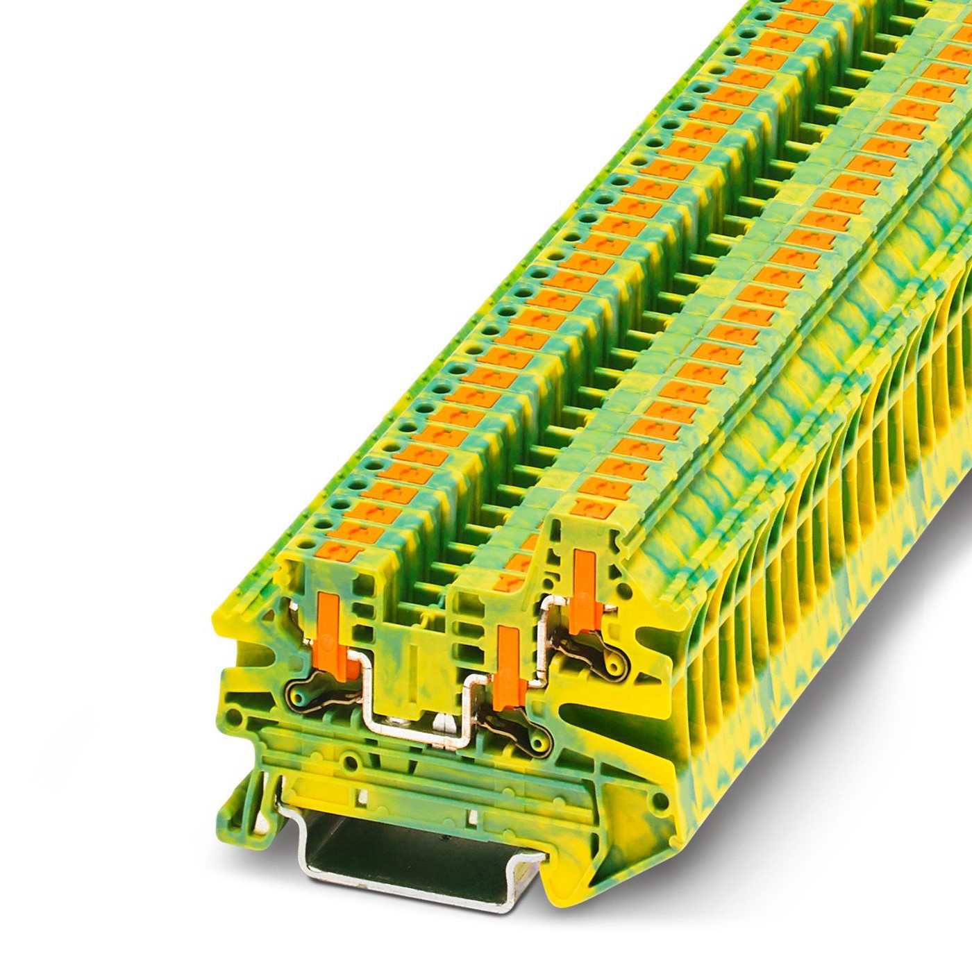 Phoenix Contact 1078991 PTV Series Green, Yellow, 0.14 → 2.5mm², Single-Level, Push In Termination, ATEX, IECEx | 1078991