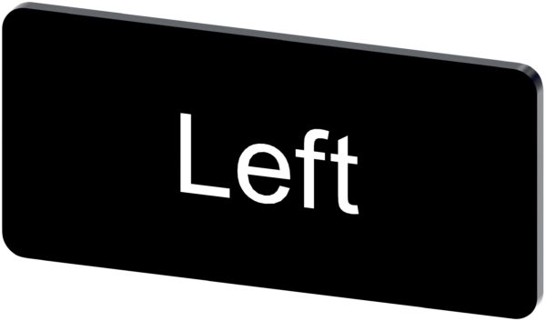 Siemens Labeling plate, Left