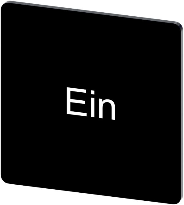 Siemens Labeling plate, Ein
