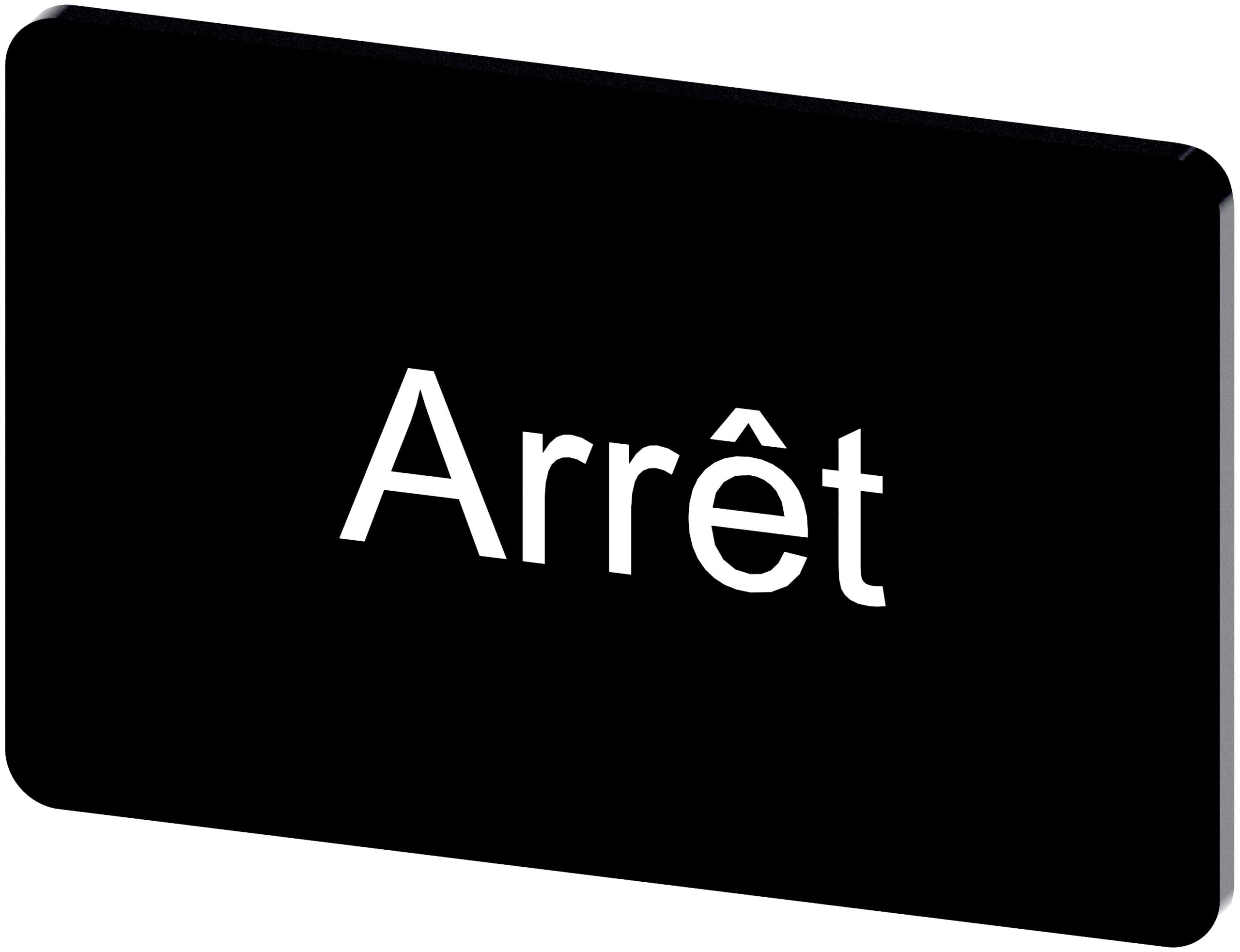 Siemens Labeling plate, Arrêt | 3SU1900-0AD16-0GB0
