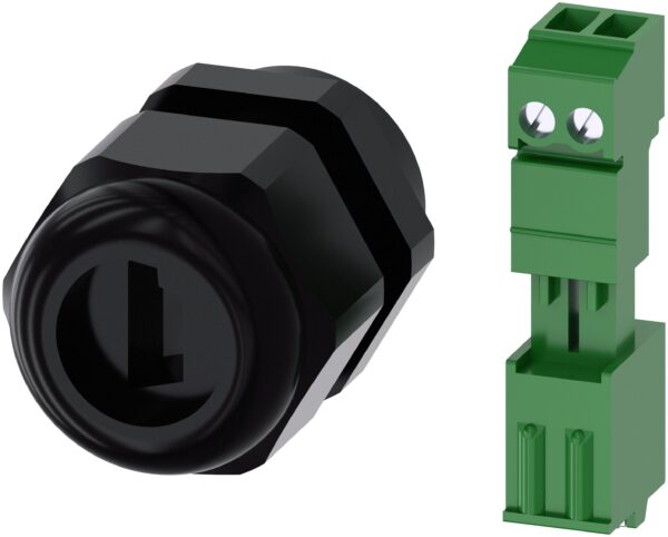 Siemens SIRIUS ACT Series Black Plastic Cable Gland, M20 Thread, IP66, IP67, IP69 (IP69K)