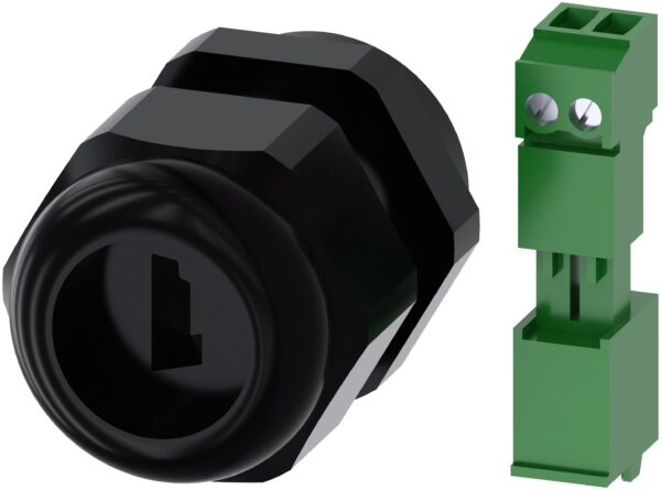 Siemens SIRIUS ACT Series Black Plastic Cable Gland, M25 Thread, IP66, IP67, IP69 (IP69K)