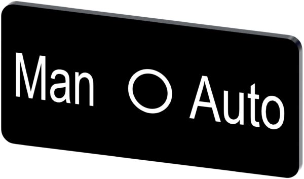 Siemens Labeling plate, Man - O - Auto