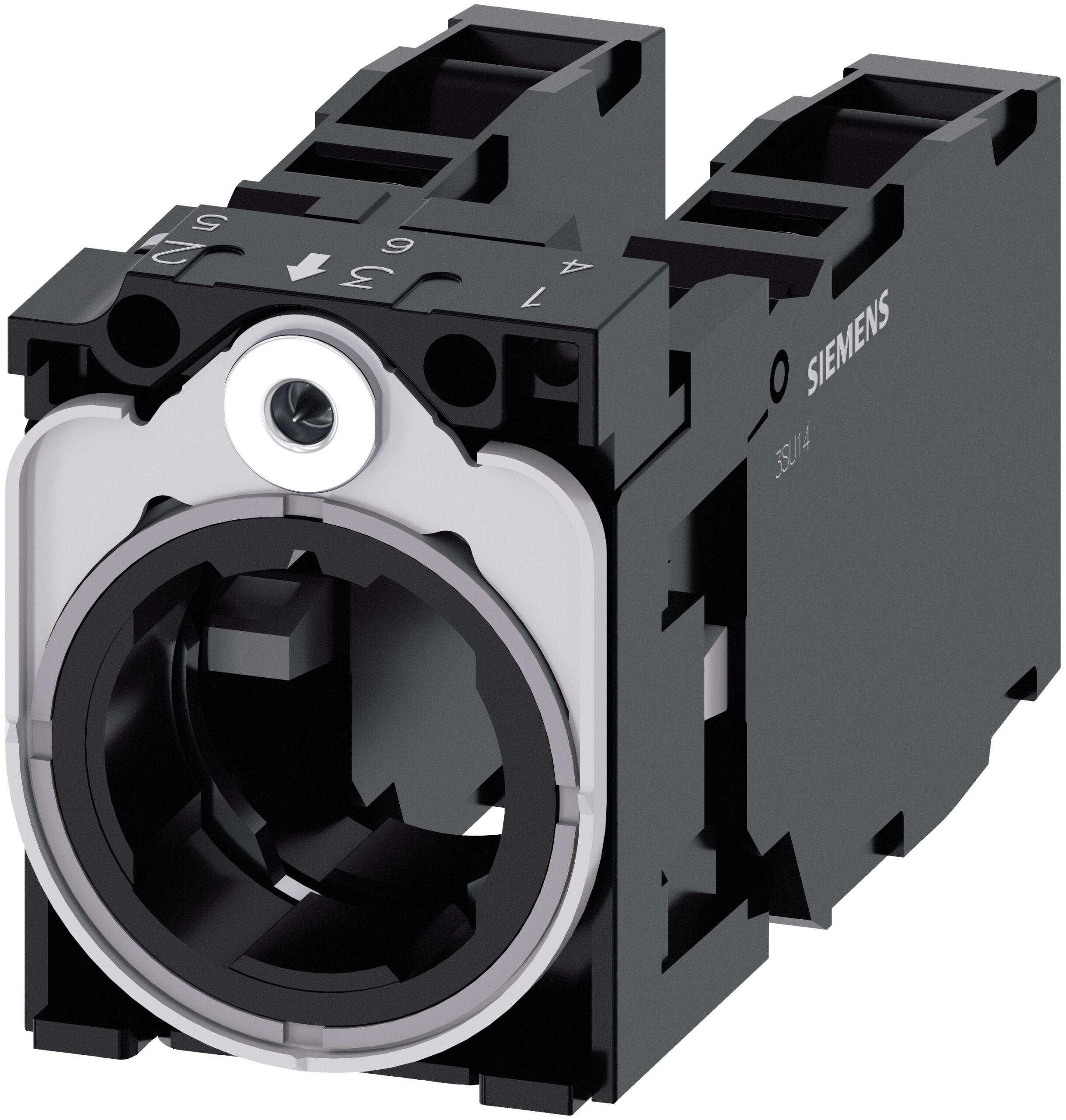 Siemens SIRIUS ACT 3SU15 Series Contact Block, 5 ... 500V, 2NO + 2NC | 3SU1550-1AA10-1LA0