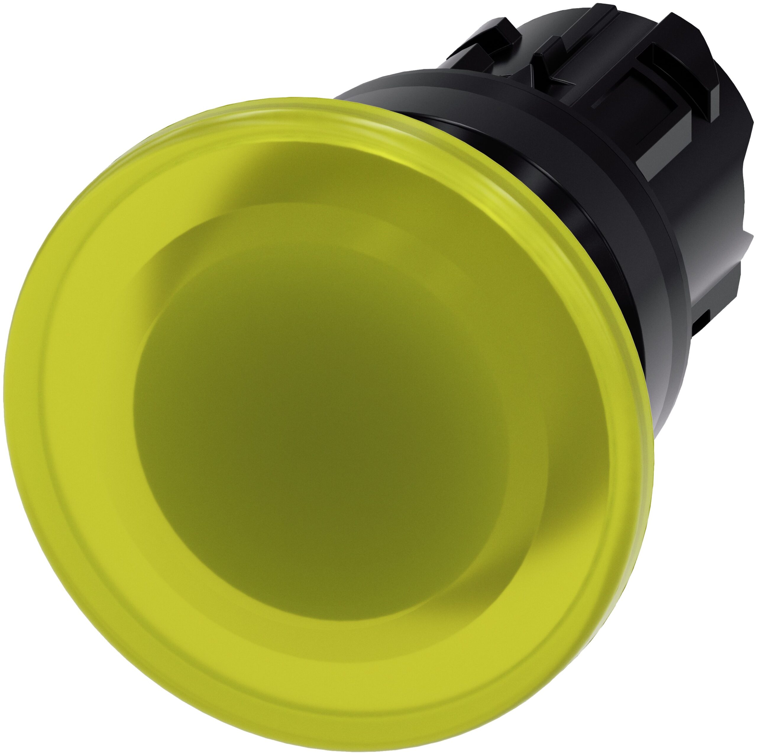 Siemens SIRIUS ACT 3SU10 Series Yellow Momentary Push Button Head, 22mm Cutout, IP66, IP67, IP69K | 3SU1001-1BD30-0AA0