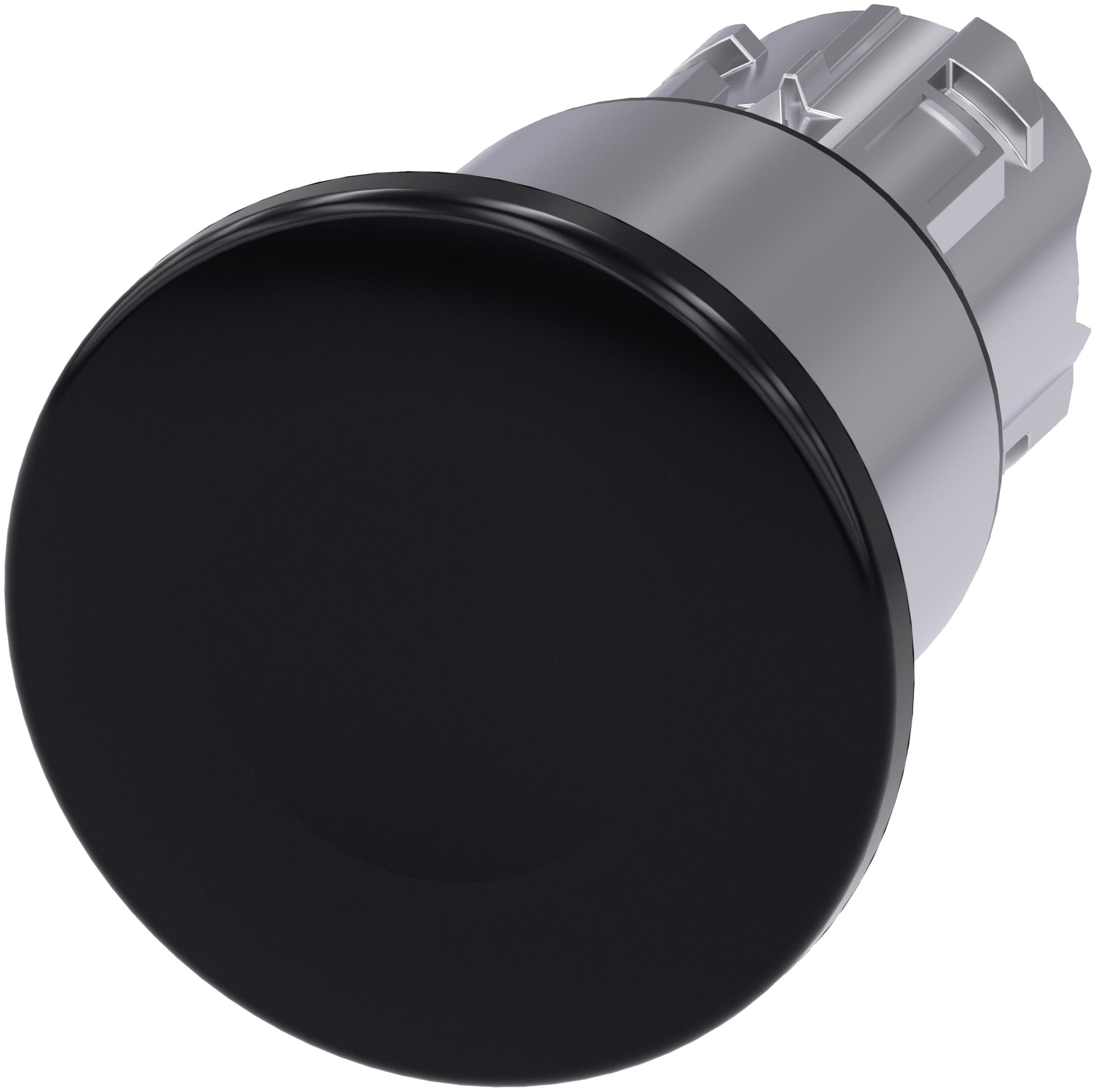 Siemens SIRIUS ACT 3SU10 Series Black Latching Push Button Head, 22mm Cutout, IP66, IP67, IP69K | 3SU1050-1EA10-0AA0