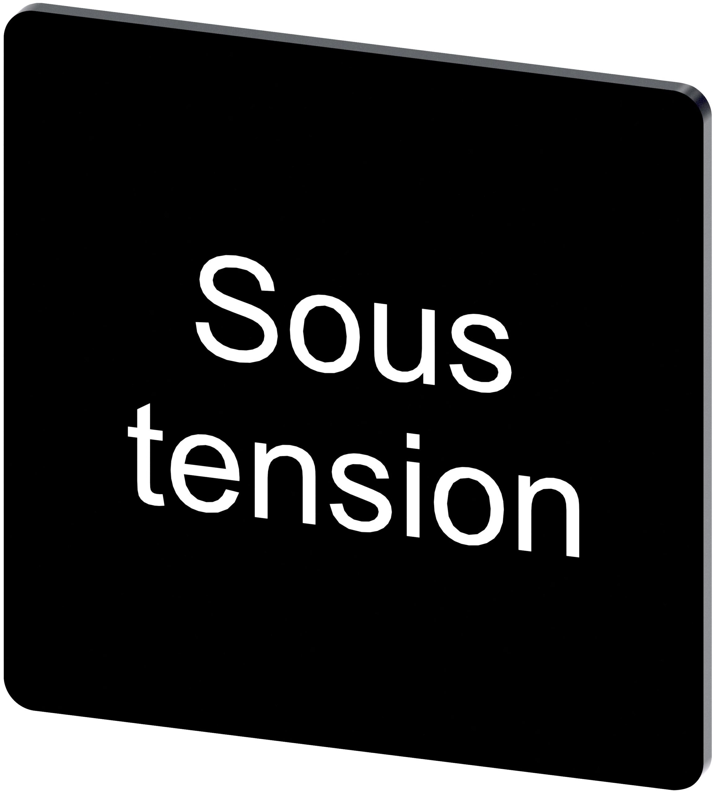 Siemens Labeling plate, Sous Tension | 3SU1900-0AE16-0GS0