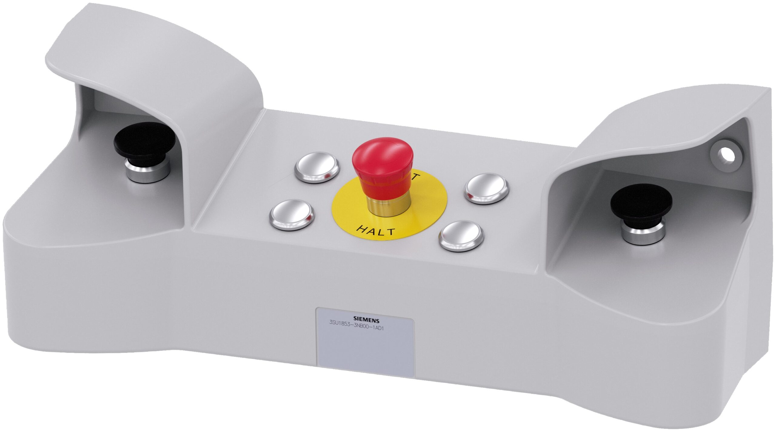 Siemens Push Push Push Button Control Station, Metal, 3 Cutouts, Black, IP66 | 3SU1853-3NB00-1AD1