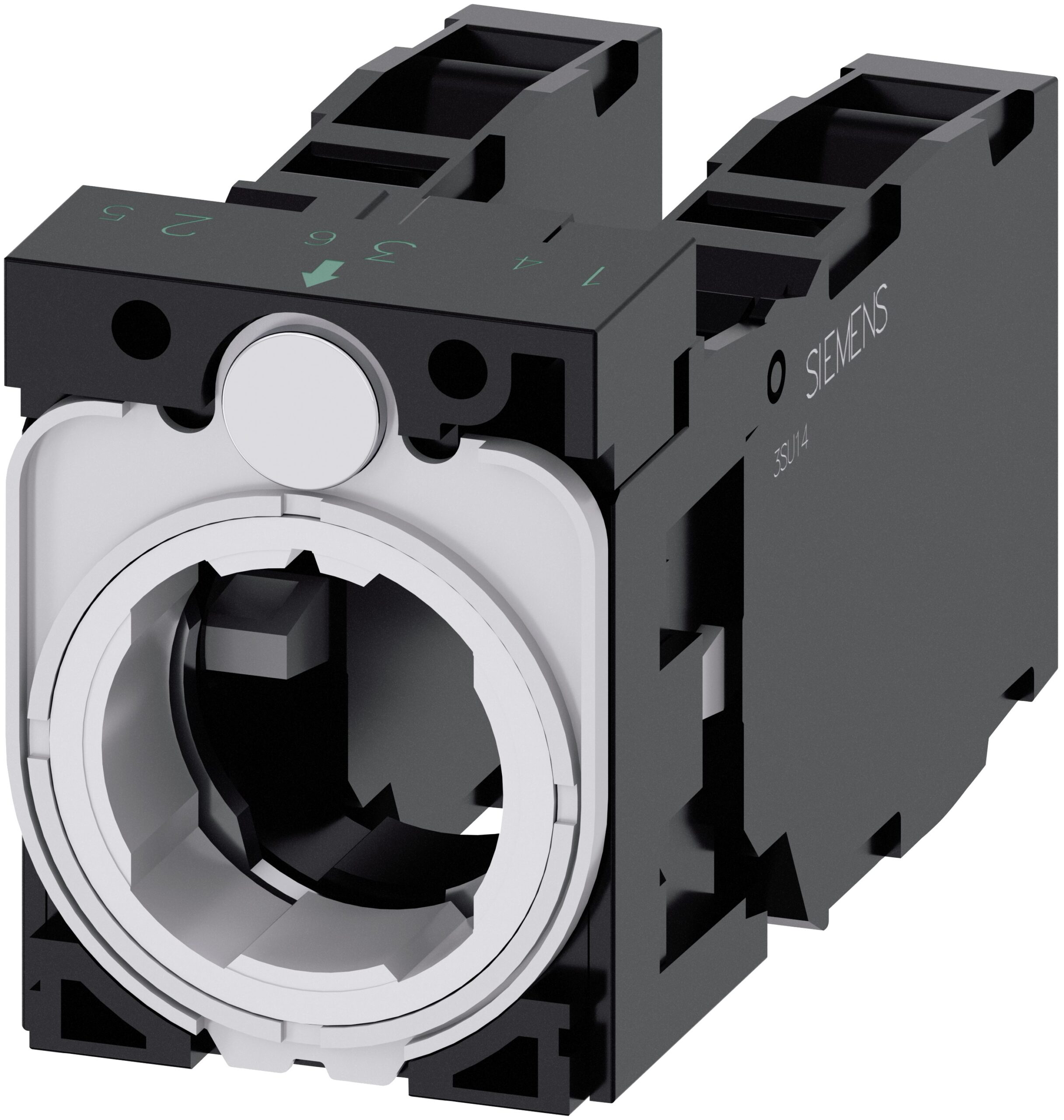 Siemens SIRIUS ACT 3SU15 Series Contact Block, 5 ... 500V, 2NO + 2NC | 3SU1500-1AA10-1LA0