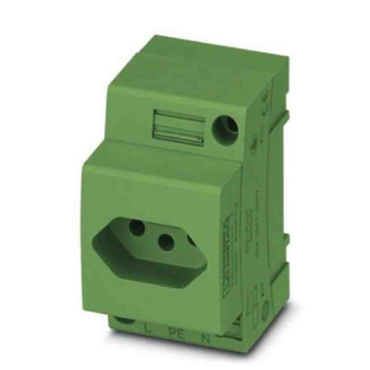 Phoenix Contact Mains Sockets, 20A, DIN Rail, 250 V | 0804140
