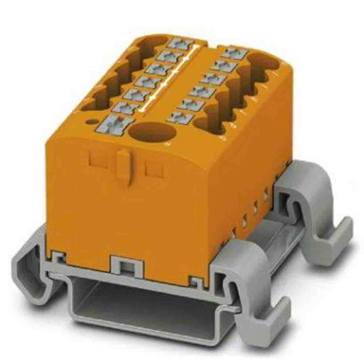 Phoenix Contact Distribution Block, 13 Way, 4mm², 24A, 690 V, Orange | 3273238