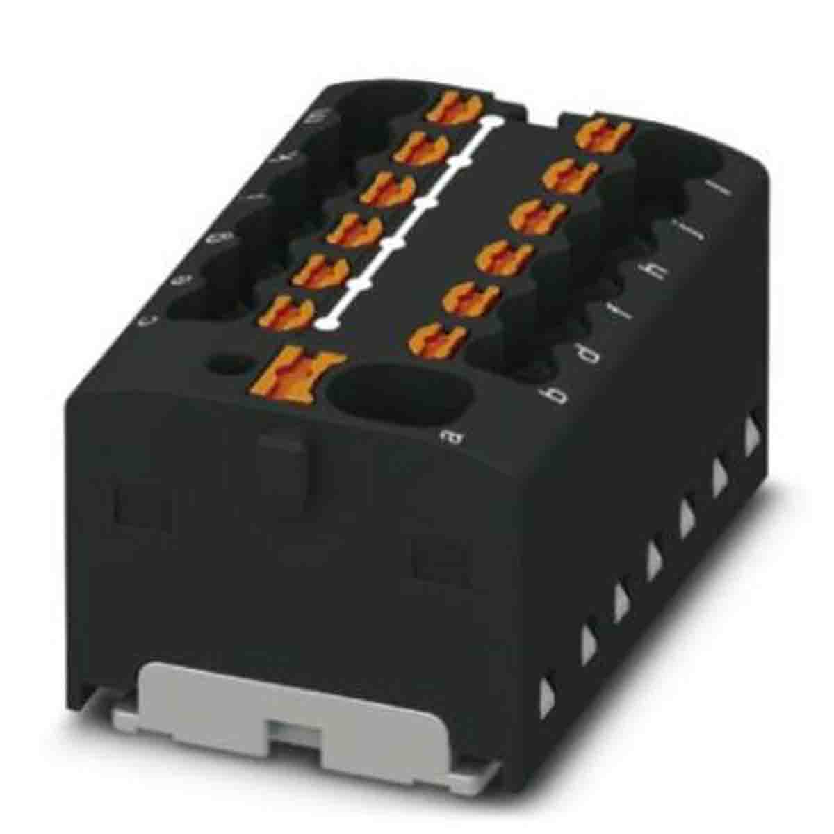 Phoenix Contact Distribution Block, 13 Way, 2.5mm², 17.5A, 450 V, Black | 1046967