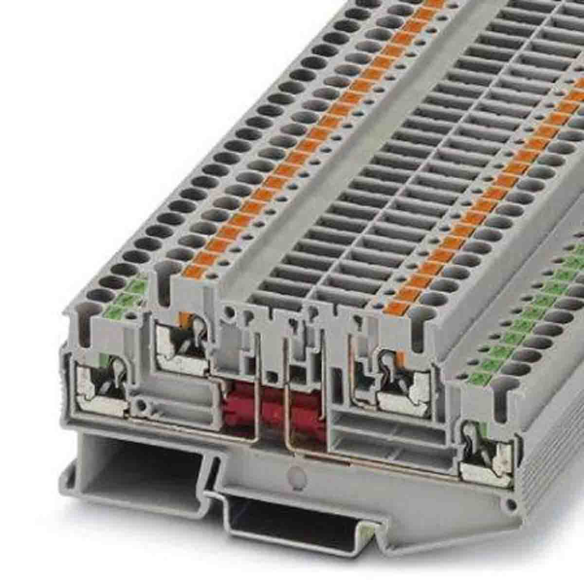 Phoenix Contact 3210286 PTT Series Grey, Push In Termination | 3210286