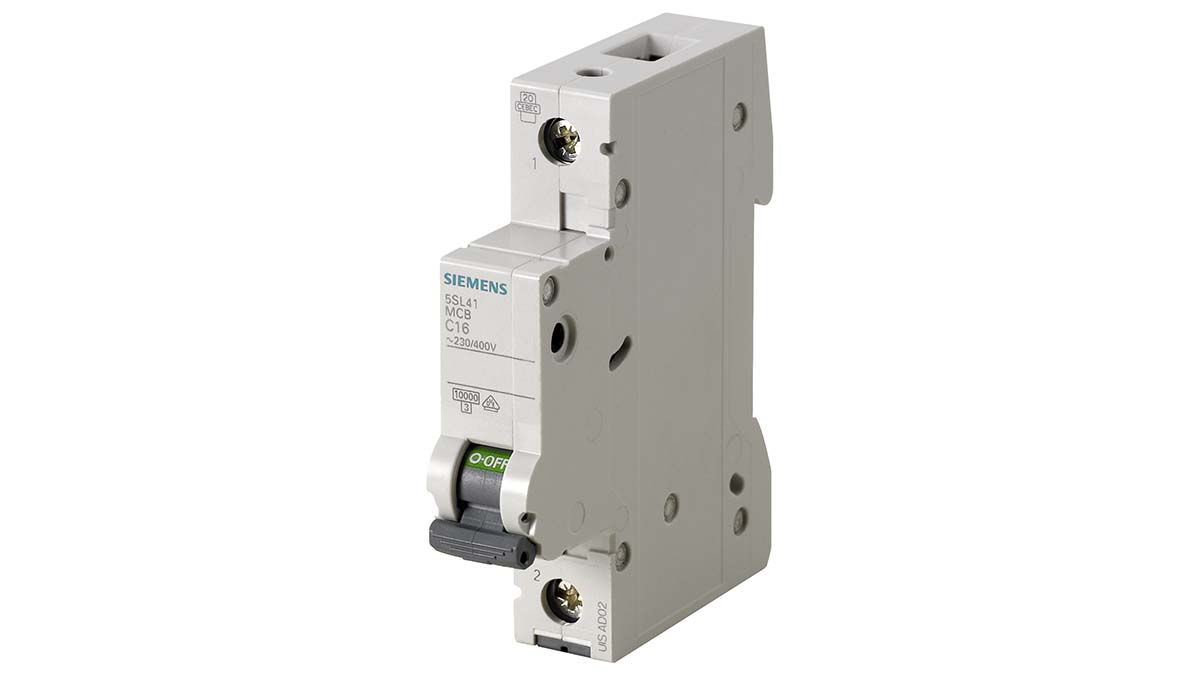 Siemens SENTRON 5SL4 MCB, 1P, 13A Curve B, 10 kA Breaking Capacity | 5SL4103-6